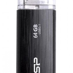 SILICON POWER USB Flash Drive Blaze B02, 64GB, USB 3.2, μαύρο