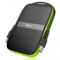 SILICON POWER εξωτερικός HDD Armor A60, 2TB, USB 3.2, πράσινος