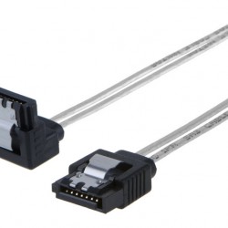 POWERTECH Καλώδιο SATA III 7pin σε 7pin 90° CAB-W034, flat, 0.3m