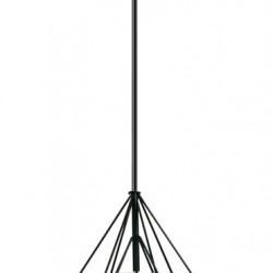 POWERTECH φωτιστικό οροφής HLL-0005, E27, Φ27, μεταλλικό, λευκό-μαύρο