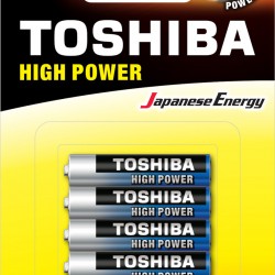 Toshiba High Power Αλκαλικές Μπαταρίες AAA 1.5V 4τμχ